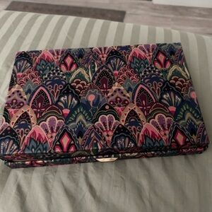 Vintage Mele Multicolor Art-Deco Patterned Jewelry Box